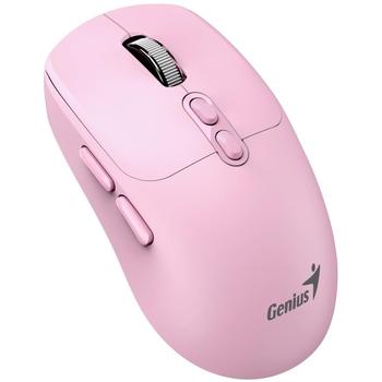 GENIUS NX-8080S BT Young Pink/ duální Bluetooth + 2,4GHz/ 1600 dpi/ bezdrátová/ Copilot/ tichá/ 7tla