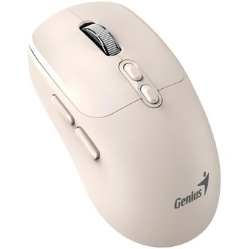 GENIUS NX-8080S BT Milk Tea/ duální Bluetooth + 2,4GHz/ 1600 dpi/ bezdrátová/ Copilot/ tichá/ 7tlačí