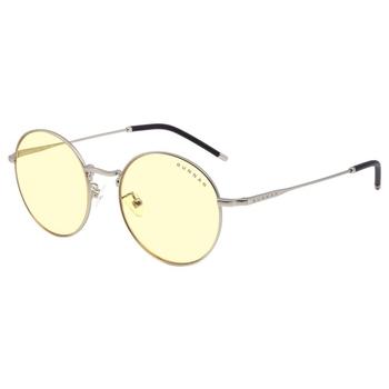 GUNNAR herní brýle ELLIPSE / obroučky v barvě SILVER / jantarová skla