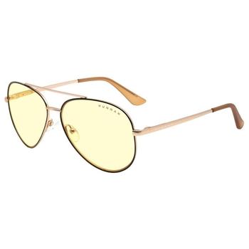 GUNNAR herní brýle MAVERICK / obroučky v barvě BLACK/GOLD / jantarová skla