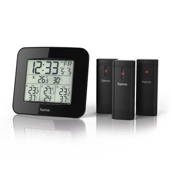 HAMA meteostanice EWS-Trio/ 3 senzory/ černá