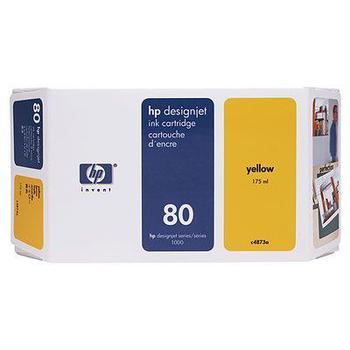 Inkoustová náplň HP C4848A (č.80) žlutá (yellow)
