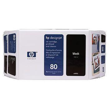Inkoustová náplň HP C4871A (č.80) černá (black)