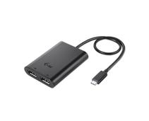 Obrázek k produktu: I-TEC USB-C na 4K Dual Display Port adaptér, černá (black)