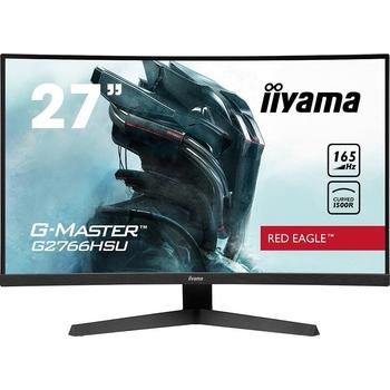 27'''' iiyama G-Master G2766HSU-B1: VA, FullHD@165Hz, 1ms, HDMI, DP, USB, FreeSync, zakřivený, černý