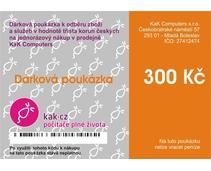 Obrázek k produktu: Dárková poukázka kak.cz 300 Kč