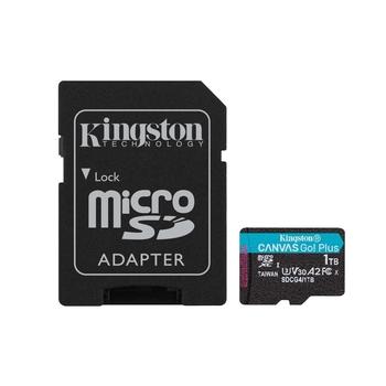 Kingston Canvas Go Plus A2/Micro SDXC/1TB/UHS-I U3 / Class 10/+ Adaptér
