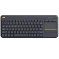 LOGITECH Wireless Touch Keyboard K400 Plus černá (black)