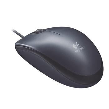 myš Logitech M100 optická, šedá, USB