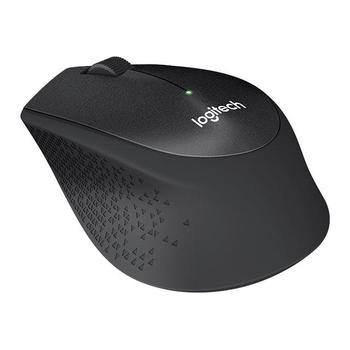 Logitech myš Wireless M330 Silent Plus, optická, bezdrátová, 3 tlačítka, černá