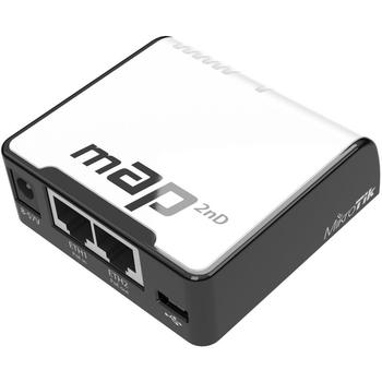 MikroTik RouterBOARD RBmAP2nD, RouterOS L4, 2xLAN, plast. krabice, napájecí adaptér
