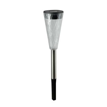 svít.solar.ML-GS020 LED zápich 35cm Torch nerez