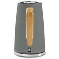 NEDIS rychlovarná konvice/ objem 1,7 l/ Soft-Touch/ 1850 - 2200 W/ nerezová ocel/ šedá