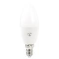 NEDIS Wi-Fi chytrá LED žárovka/ E14/ svíčka/ 4,5W/ 230V/ 350lm/ 2700K/ teplá bílá/ RGB/ stmívatelná/