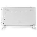 NEDIS Wi-Fi chytré konvekční topné těleso/ termostat/ skleněný přední panel/ IP24/ výkon 2000 W/ bíl