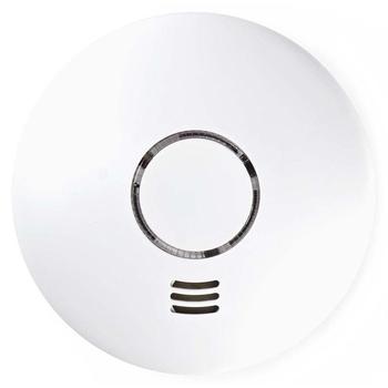 NEDIS Wi-Fi chytrý detektor kouře/ hlasitost 90 dB/ výdrž snímače 10 let/ 2x AA/R6/ bílý