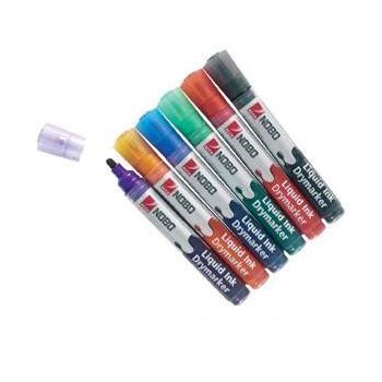 Popisovače NOBO 3v1 Liquide Ink barevný mix