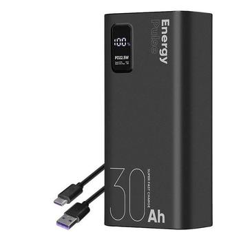 Powerbanka OBAL:ME EnergyPulse Powerbanka 30000mAh 22.5W Black