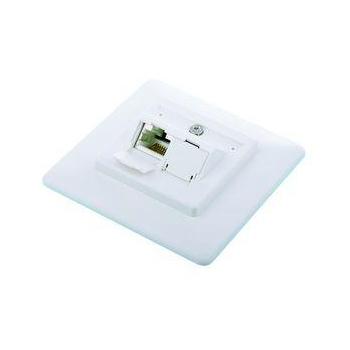  OEM Zásuvka 2x RJ45 na zeď pod omítku, cat.6 bílá (white)