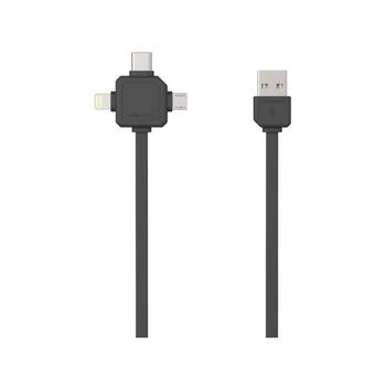 Vícekonektorový kabel PowerCube USBcable USB-C CABLE, černá (black)