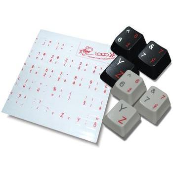  OEM Přelepky na klávesnici, CZ červené