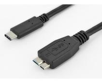 Obrázek k produktu: PREMIUMCORD USB-C/M - USB 3.0 Micro-B/M, černý