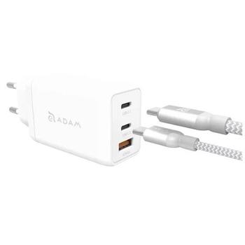 USB nabíječka OEM Omnia F6 65W GaN - bílá