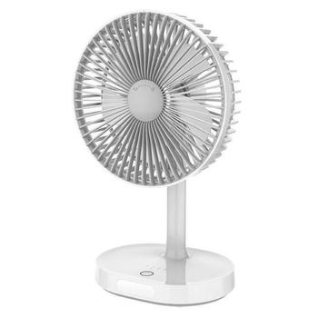Stolní akumulátorový ventiláror PLATINET PRDF0326, bílo-šedý