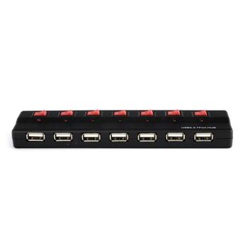 USB HUB PREMIUMCORD sedmiportový USB HUB s externím napájením