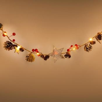 Vánoční osvětlení RETLUX girlanda nano, hnědý (brown)