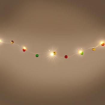 Vánoční osvětlení RETLUX Rolničky kovové 40LED