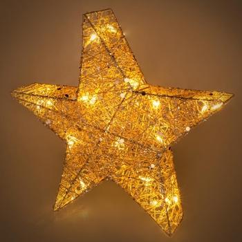 Vánoční osvětlení RETLUX Hvězda třpyt. 20 LED 40cm