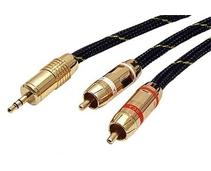 Obrázek k produktu: ROLINE Gold kabel jack 3,5M - 2x cinch(M)