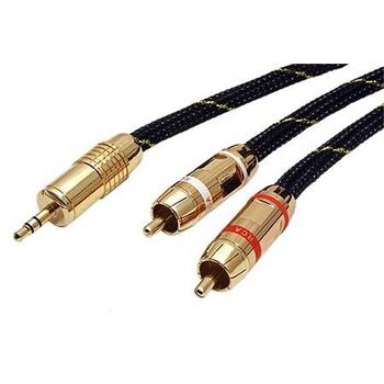 Kabel ROLINE Gold kabel jack 3,5M - 2x cinch(M)