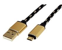 Obrázek k produktu: ROLINE GOLD USB 2.0 kabel, USB A(M) - oboustranný microUSB B(M)