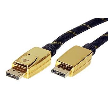 Gold DisplayPort kabel, DP(M) - DP(M), DP v.1.2, 10m
