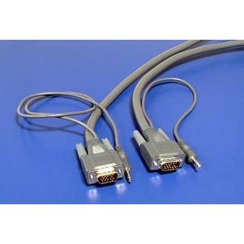 Kabel ROLINE VGA+Audio (jack 3,5M) kabel 10m
