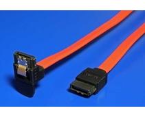 Obrázek k produktu: ROLINE  kabel SATA 6 Gb/s, lomený dolů, západky, 1m