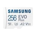 Samsung EVO Plus/micro SDXC/256GB/UHS-I U3 / Class 10/+ Adaptér/Bílá