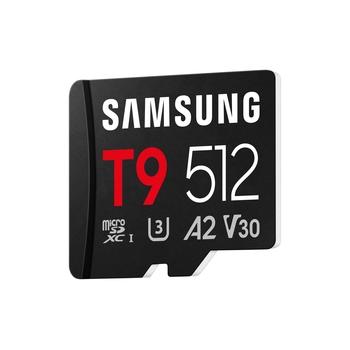 Samsung T9/Micro SDXC/512GB/UHS-I U3 / Class 10/+ Adaptér/Černá
