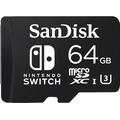 SanDisk MIcroSDXC karta 64GB for Nintendo Switch (R:100/W:90 MB/s, UHS-I, V30, U3, C10, A1) licensed