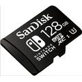 SanDisk MIcroSDXC karta 128GB for Nintendo Switch (R:100/W:90 MB/s, UHS-I, V30, U3, C10, A1) license