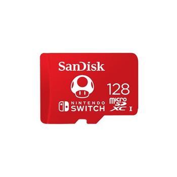 SanDisk MicroSDXC karta 256GB for Nintendo Switch (R:100/W:90 MB/s, UHS-I, V30,U3, C10, A1) licensed