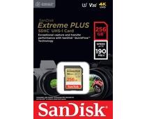 Obrázek k produktu: SANDISK Extreme PLUS SDXC 256GB 190MB/s V30 UHS-I