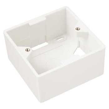 Box na omítku pro zásuvku SX9 bílý 80 x 80 x 32mm