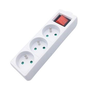 Solight vícenásobná zásuvka, 3 zásuvky, vypínač - PZ12