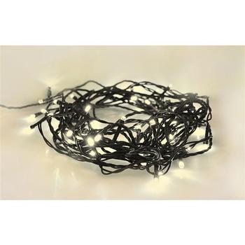 Solight LED venkovní vánoční řetěz, 200 LED, 20m, přívod 5m, 8 funkcí, časovač, IP44, teplá bílá - 1