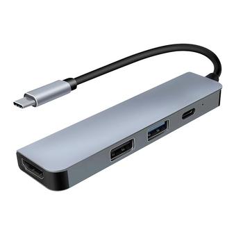 hub USB-C 4v1 USB-A, USB-C, HDMI