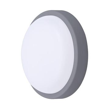 Solight LED venkovní osvětlení kulaté, 20W, 1500lm, 4000K, IP54, 20cm, šedá barva - WO750-G