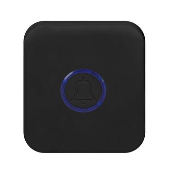 Solight bezdrátový zvonek bezbateriový, do zásuvky, 150m, černý, learning code - 1L70B